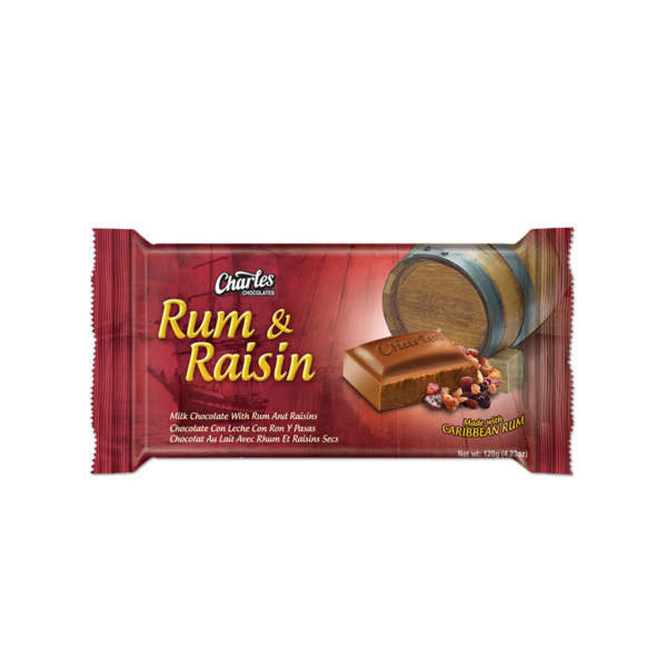 Charles Chocolate Rum and Raisin 120G