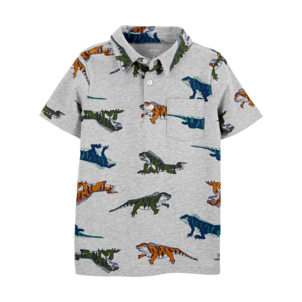 Lizard Slub Jersey Polo
