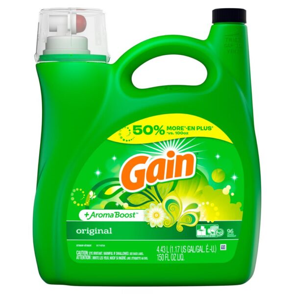 Gain Liquid Detergent Original 150oz