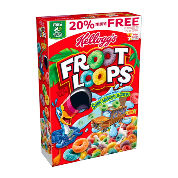 Kellogg’s Froot Loops Sweetened Multi-Grain Cereal 417g