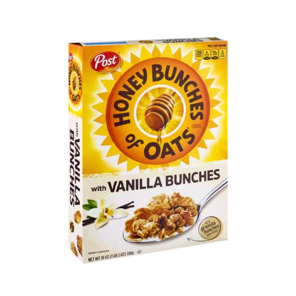 Post Honey Bunches Of Oats Vanilla Clusters 18oz