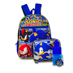 Sonic The Hedgehog Backpack Bonus 5 Piece