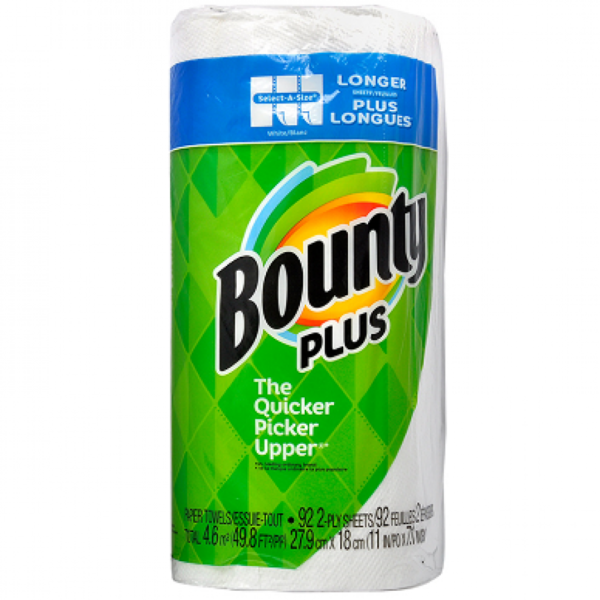 Bounty Plus Paper Towel 92-2 Ply