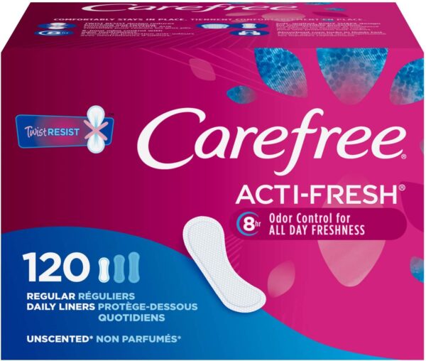 Carefree Pantiliners Regular 120 Liners