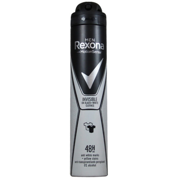 Rexona Men Deodorant Spray Anti-Perspirant Invisible Black White 200 ml
