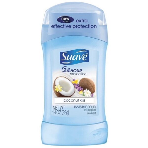 Suave Deodorant 1.4 Ounce 24Hr Coconut Kiss Invisible Solid (41ml)