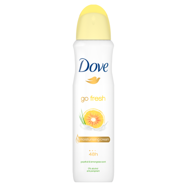Dove Go Fresh Grapefruit & Lemongrass Antiperspirant Spray 250ml