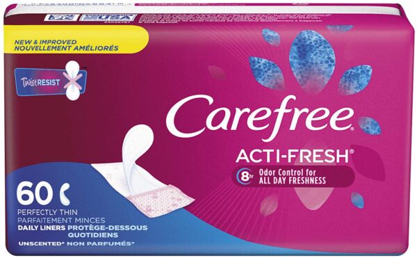 Carefree Body Shape Thin to-Go Pantiliners-Unscented