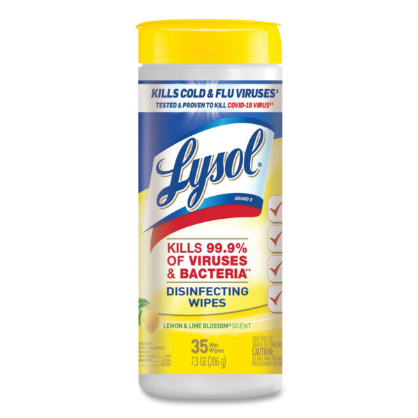 Lysol Disinfecting Wipes, Lemon & Lime Blossom, 35ct