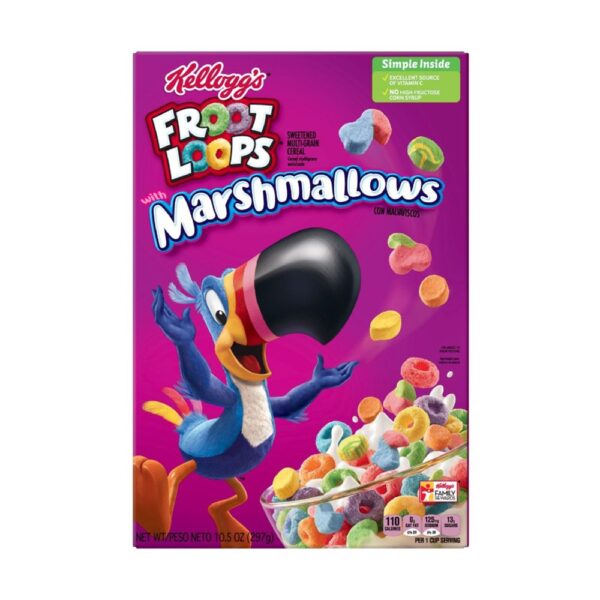 Fruit Loops with Fruity Shaped Marshmallows Breakfast Cereal 10.5oz