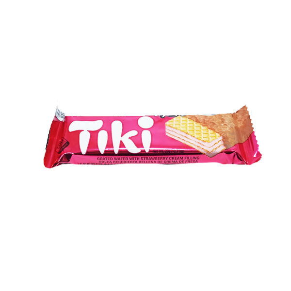 Tiki – Coated Wafer with Strawberry Cream Filling. 19.5g