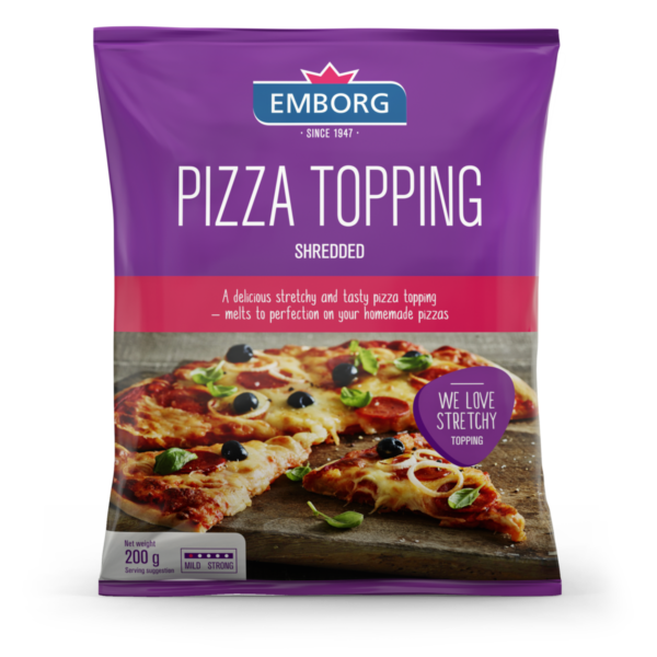 Emborg Pizza Topping Shredded 200g
