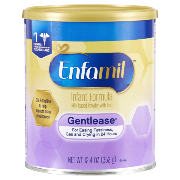 Enfamil Gentlease Infant Formula for Fussiness, Gas, and Crying – Powder, 12.4 oz Can