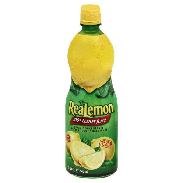 ReaLemon 100% Lemon Juice, 32 Fluid Ounce Bottle