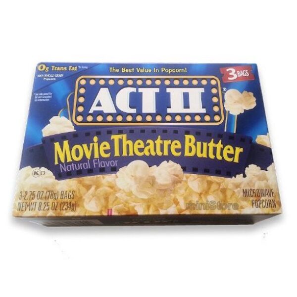 Microwave Popcorn Act II Movie Theatre Butter 8.25 oz.