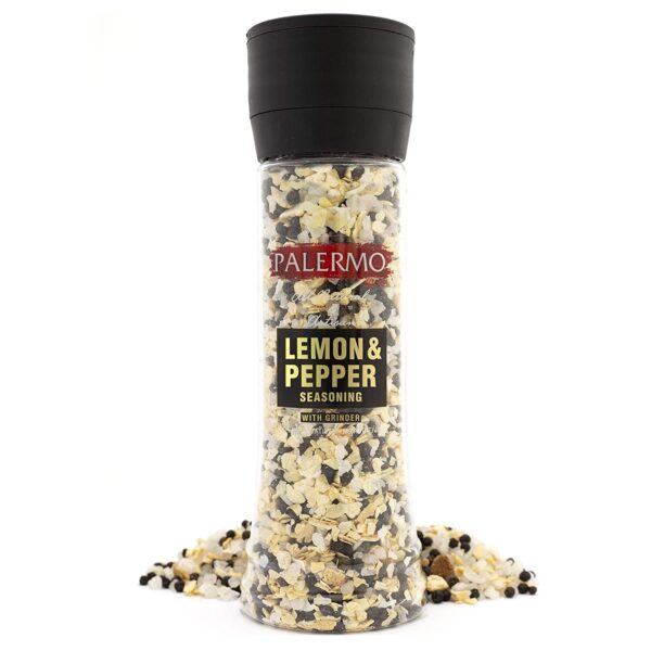 Palermo Lemon Pepper Sea Salt Seasoning with Grinder