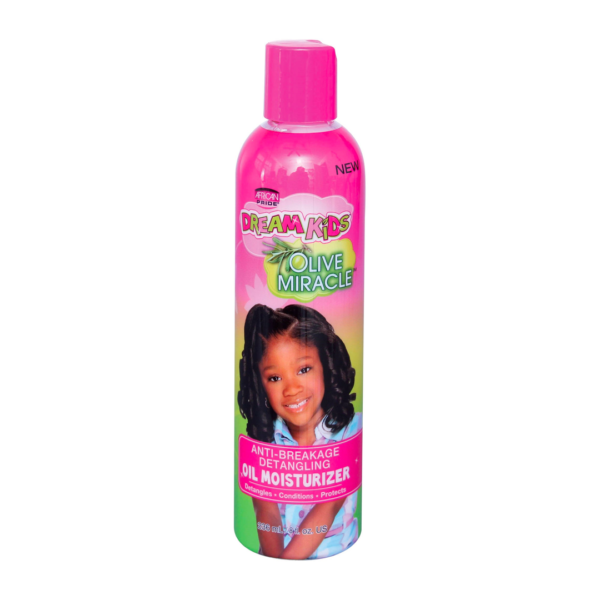 African Pride Dream Kids Olive Miracle Anti-Breakage Detangling Oil Moisturizer, 8 fl oz