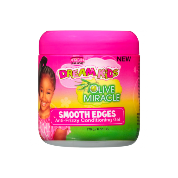 African Pride Dream Kids Olive Miracle Smooth Edges Anti Frizz Conditioning Gel 170g