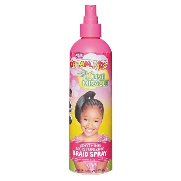 African Pride Dream Kids Olive Miracle Soothing Moisturizing Braid Spray 355ml
