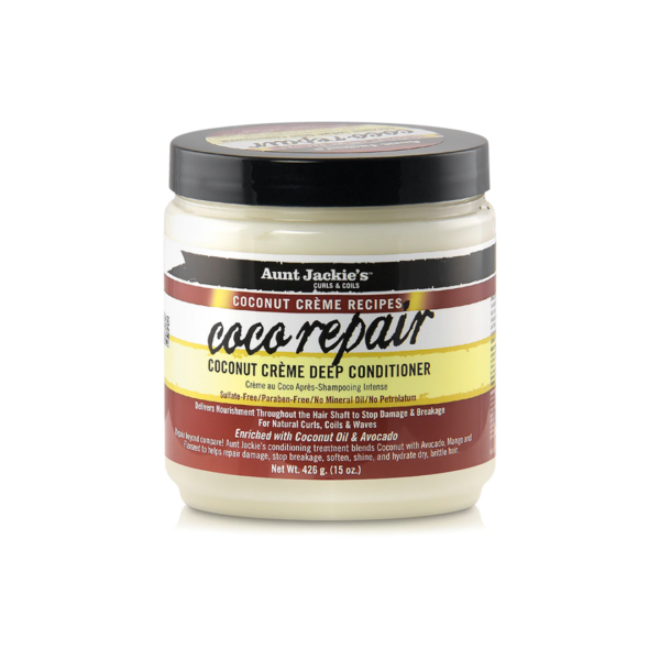Aunt Jackie’s Coconut Creme Recipes Coco Repair Deep Conditioner (15 oz.)