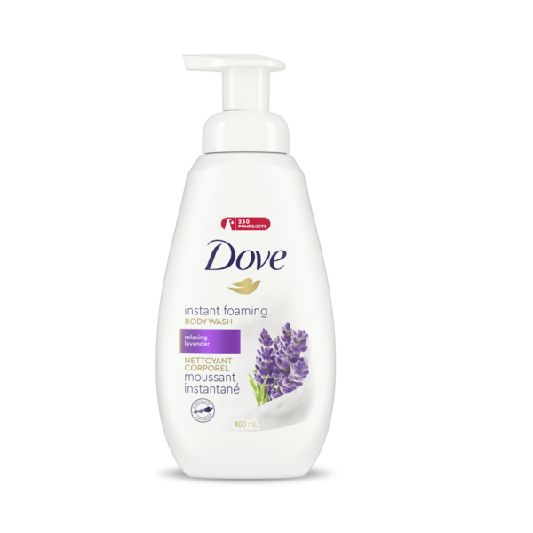 Dove Foaming Body Wash Relaxing Lavender 13.5 oz