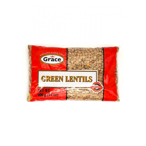 Grace Green Lentils Dry 400g