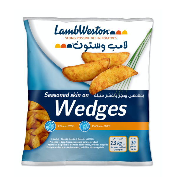Lamb Weston Seasoned Skin on Wedges 2500g