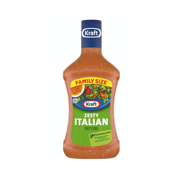 Kraft Salad Dressing, Zesty Italian, 24 oz
