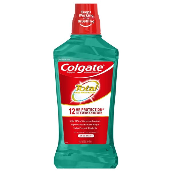Colgate Total Advanced Pro-Shield Mouthwash, Spearmint Surge – 1 L