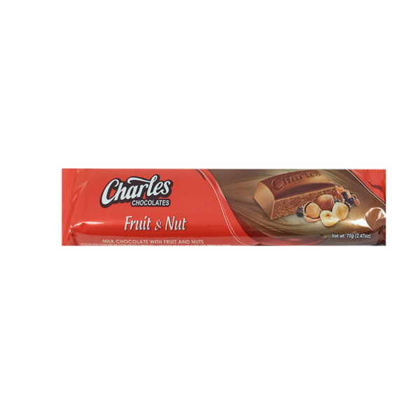 Charles Chocolate Fruit & Nut 70g