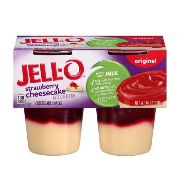 Jell-O Original Strawberry Cheesecake Snack, 14oz