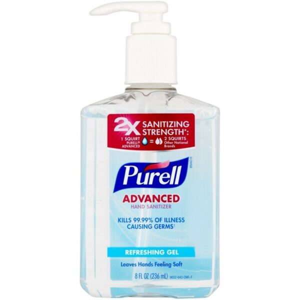 Purell Advanced Hand Sanitizer Refreshing Gel Pump Bottle, 236 m